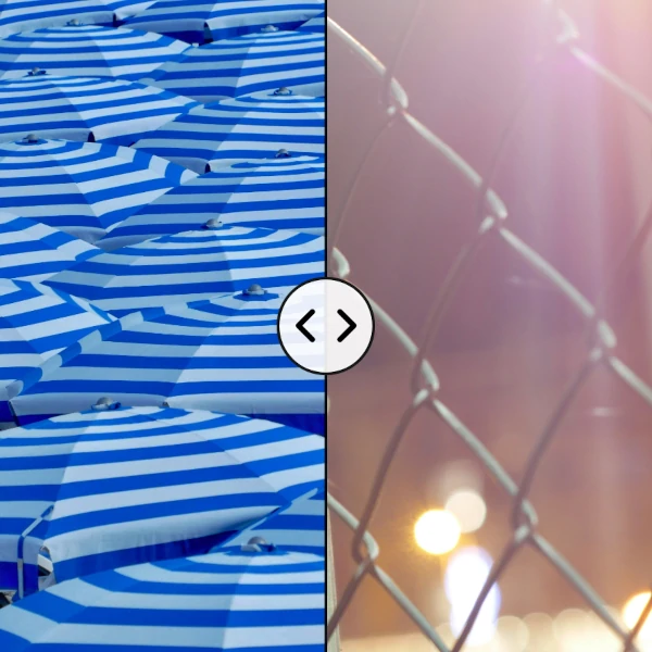 Screenshot of an image comparison component