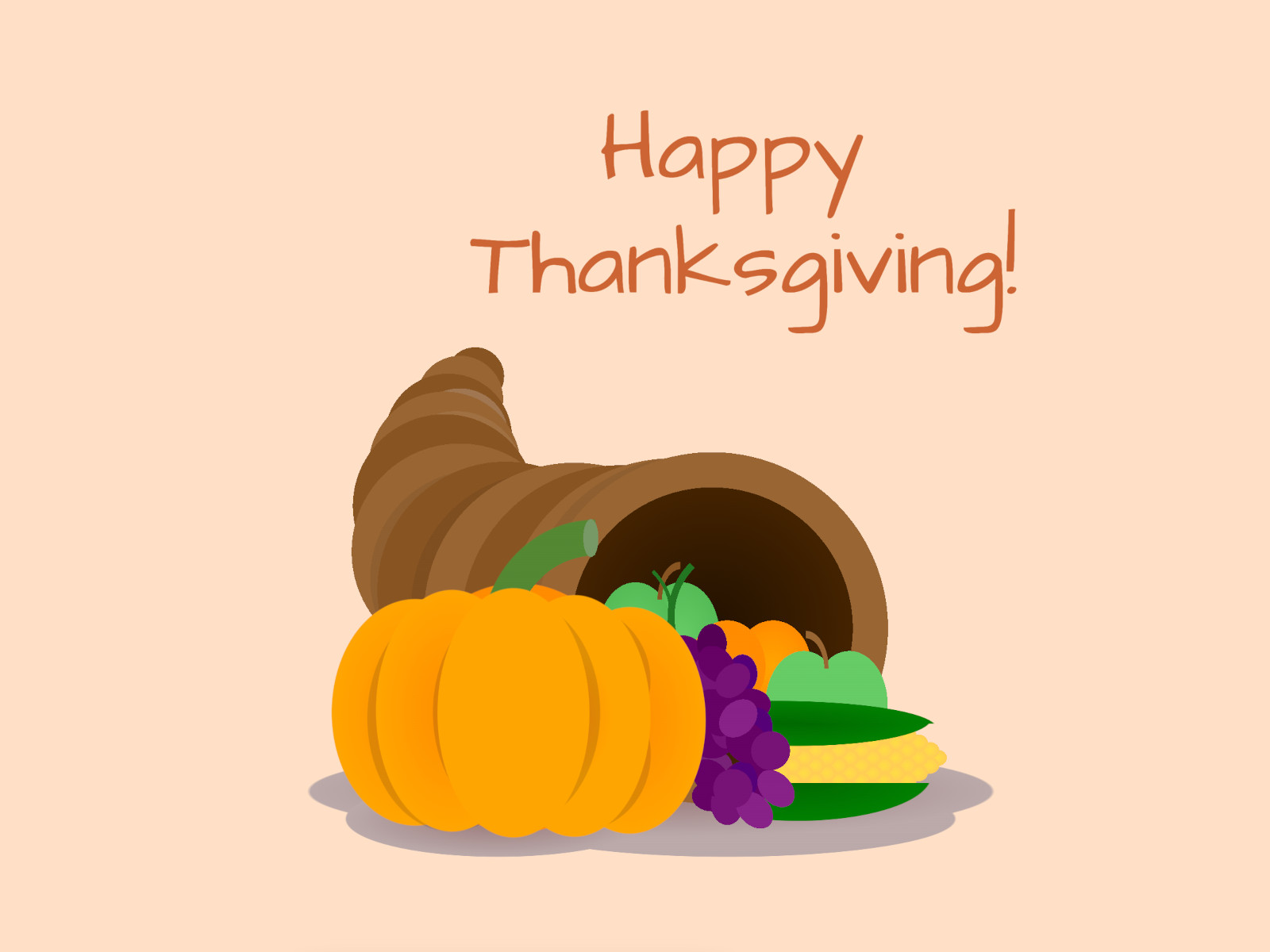 Cartoon of a cornucopia