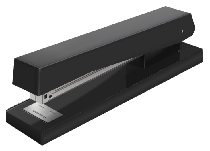 Cartoon of a stapler