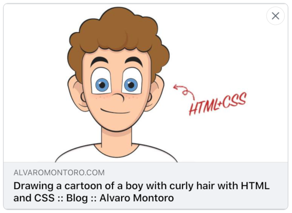 Screenshot of a facebook social media card