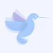 CSS Cartoon of hummingbird