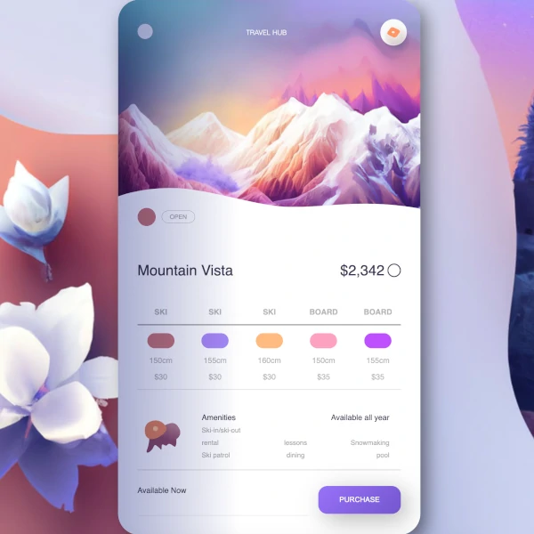 prototype of an app view