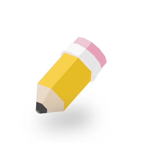 cartoon of a pencil