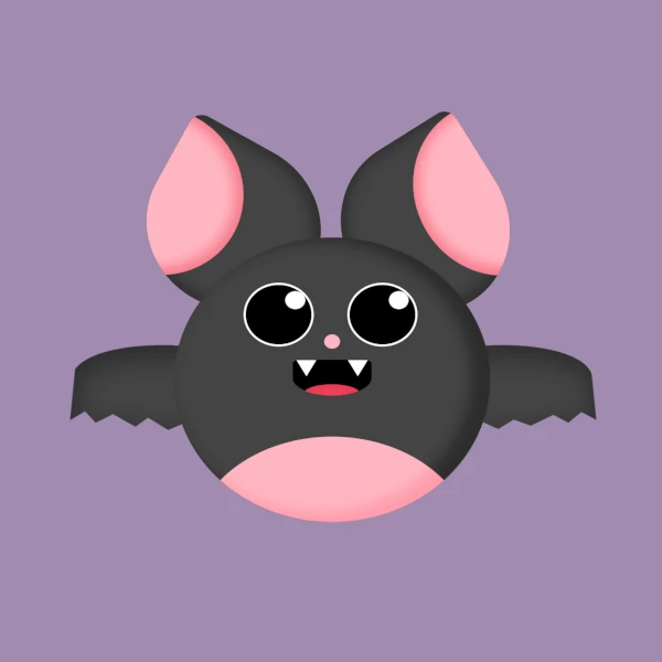 Cartono of a bat