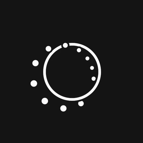 a loader with a ring and dots