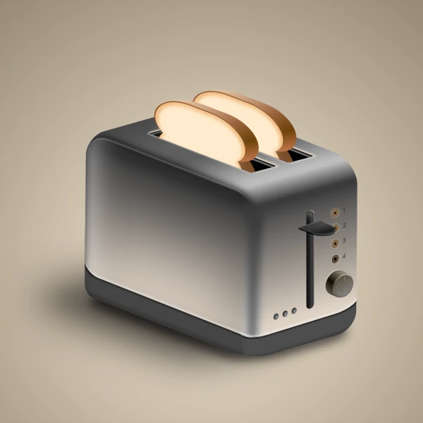 illustration of a toaster