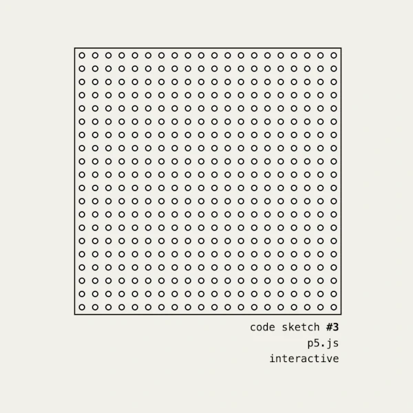 a grid with small circles inside