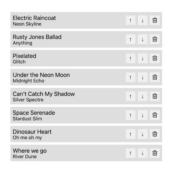 A list of elements to be sorted