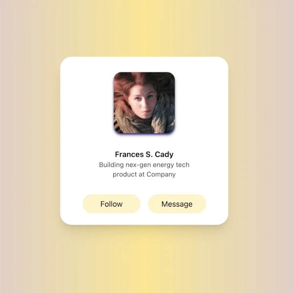Profile card