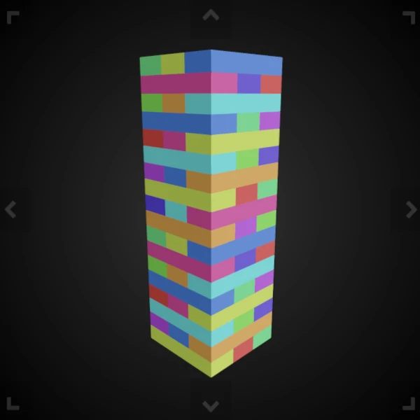 a three-dimensional jenga