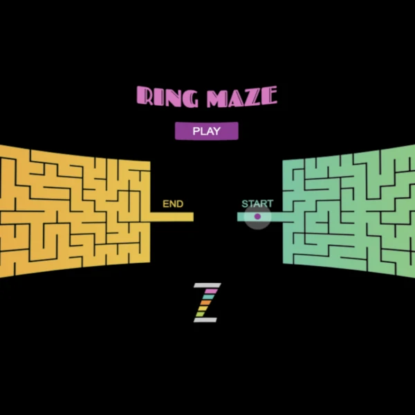 screenshot of a three-dimensional maze game