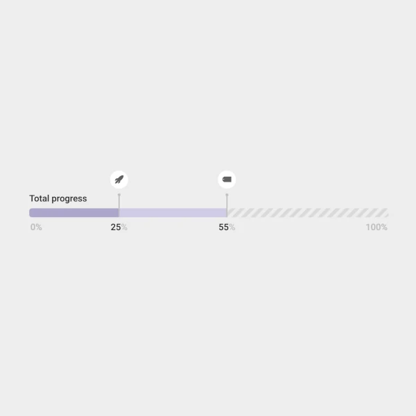 A double marked progress bar