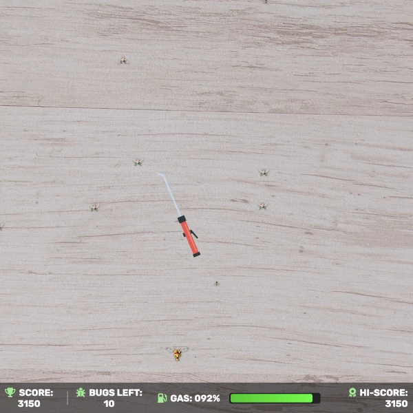 Screenshot of a fumigation game