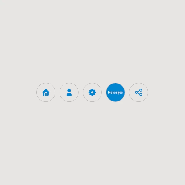 a horizontal website menu
