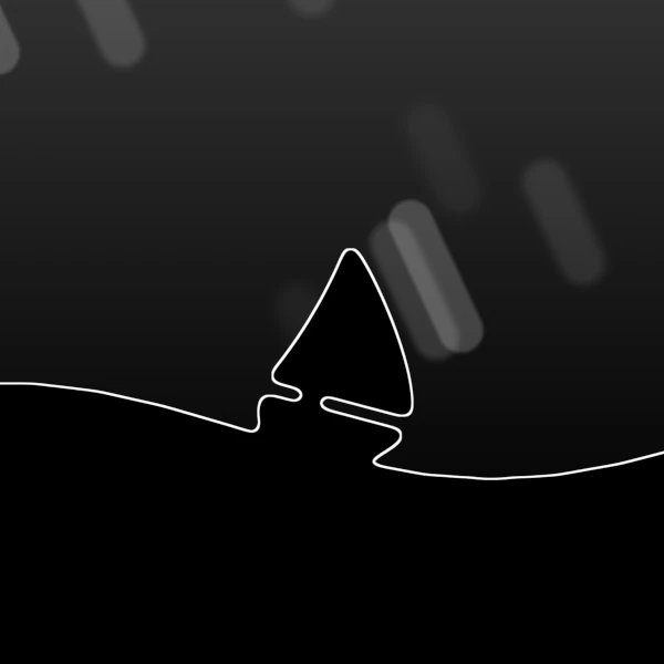 a black and white illustration of a boat floating